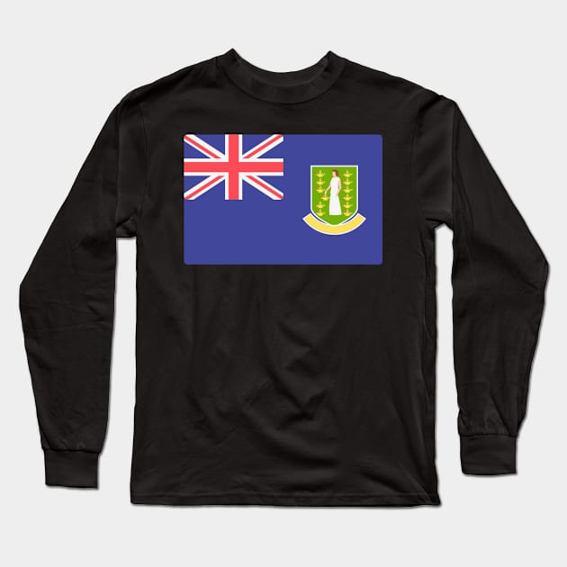 AWESOME BRITISH VIRGIN ISLANDS FLAG Long Sleeve T-Shirt by Just Simple and Awesome